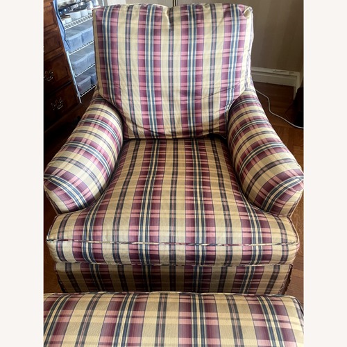 Used Vintage Baker Chair with Ottoman for sale on AptDeco