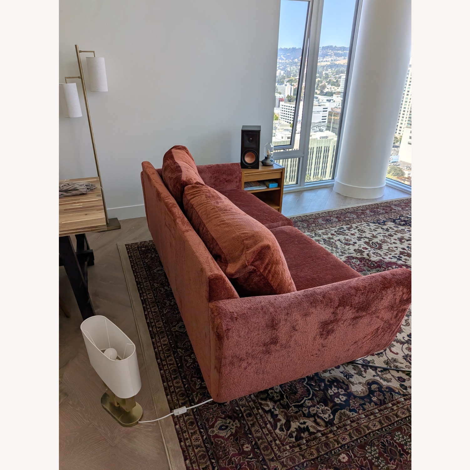 Custom Sofa Co. Plush Red Sofa - image-4