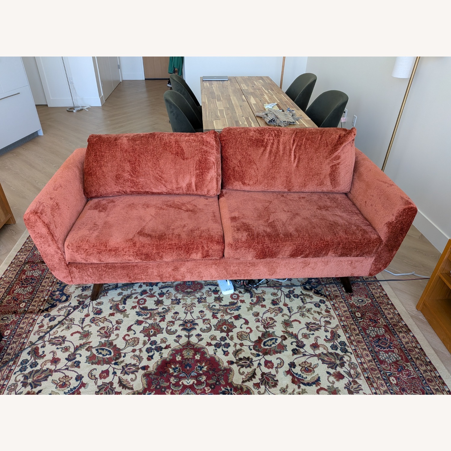 Custom Sofa Co. Plush Red Sofa - image-1