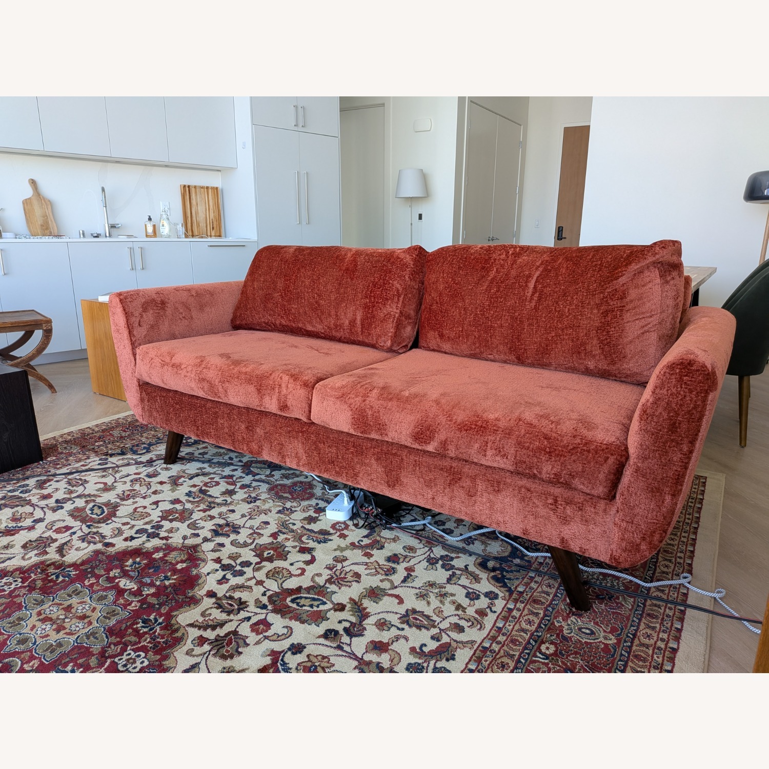 Custom Sofa Co. Plush Red Sofa - image-3