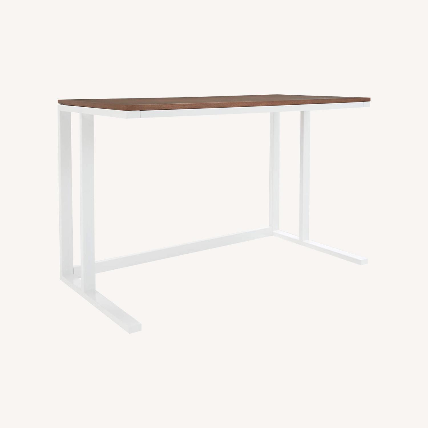 Crate & Barrel Pilsen Salt Desk with Walnut Top - image-0