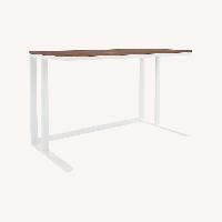 Crate & Barrel Pilsen Salt Desk with Walnut Top