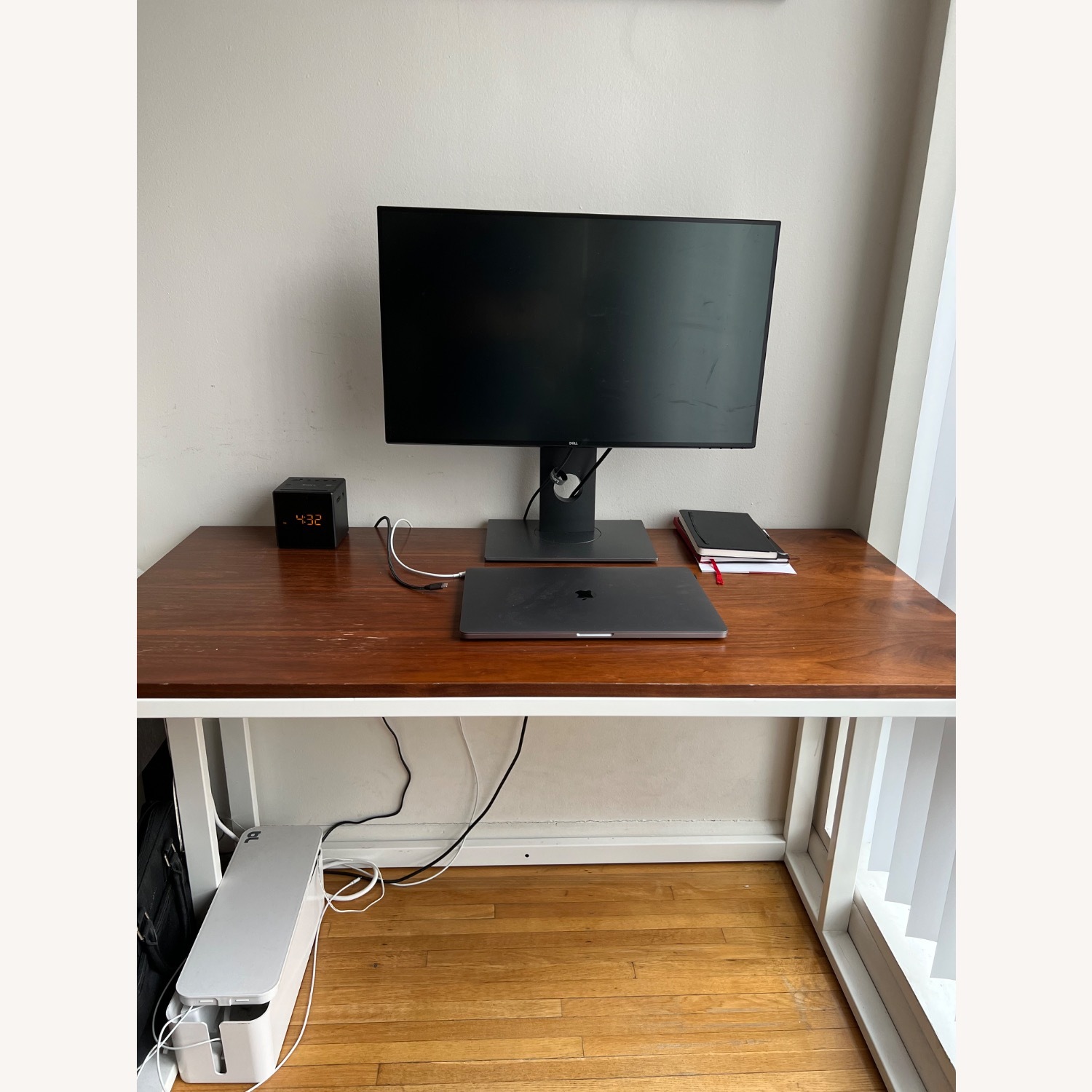 Crate & Barrel Pilsen Salt Desk with Walnut Top - image-2