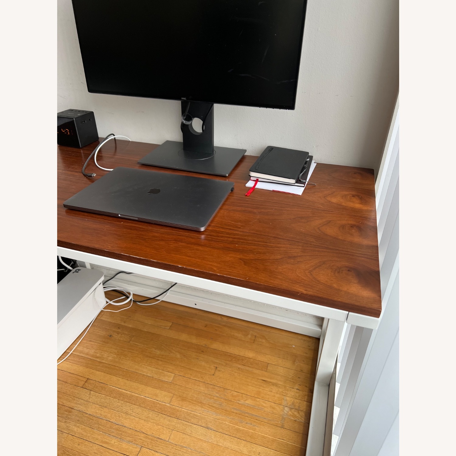 Crate & Barrel Pilsen Salt Desk with Walnut Top - image-3