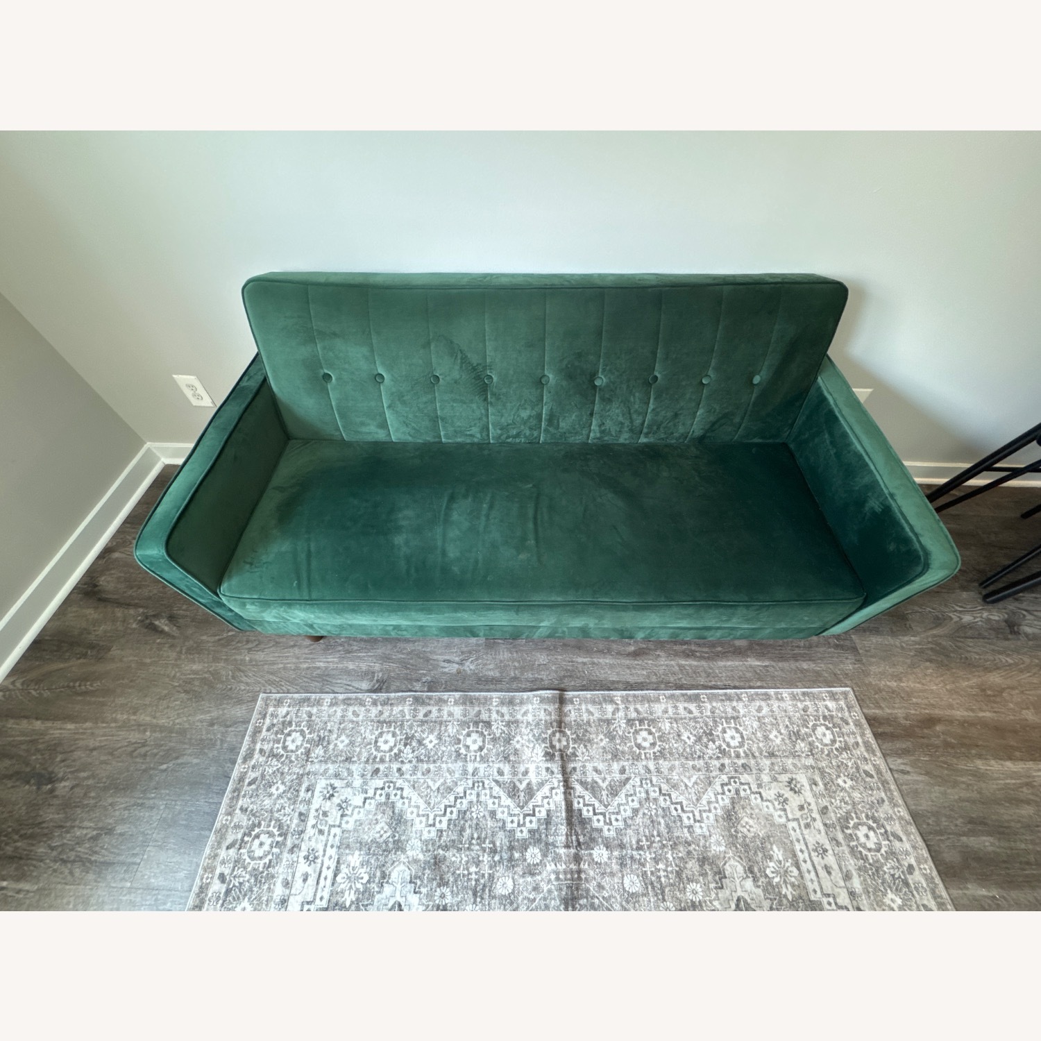 Wayfair Tiana Dark Green Velvet Sofa - image-2
