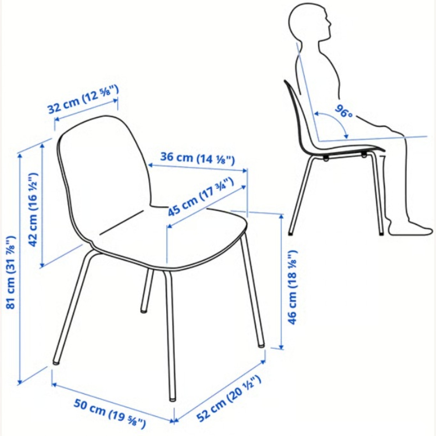 IKEA Lidas Chairs - Set of 4  - image-3