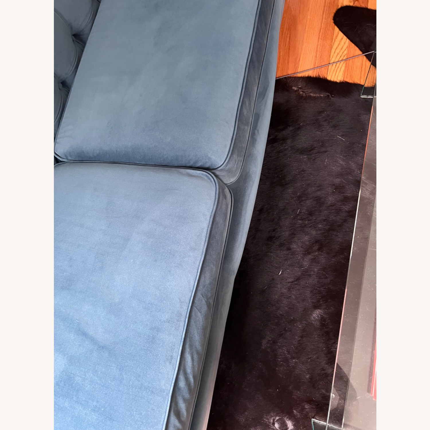 One King's Lane Velvet Tufted Sofa - image-3