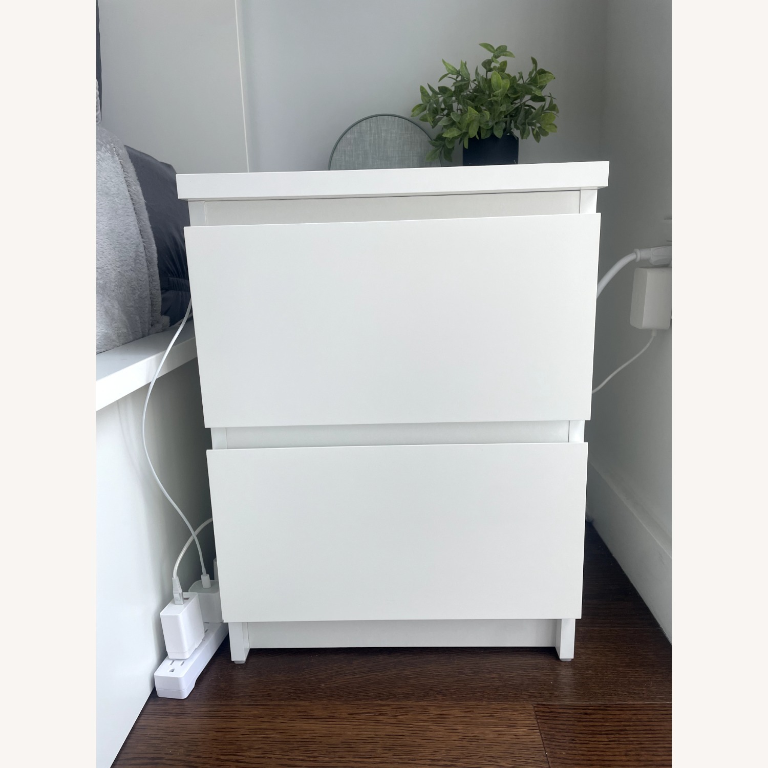 IKEA Malm 2-drawer Nightstand - White - image-2