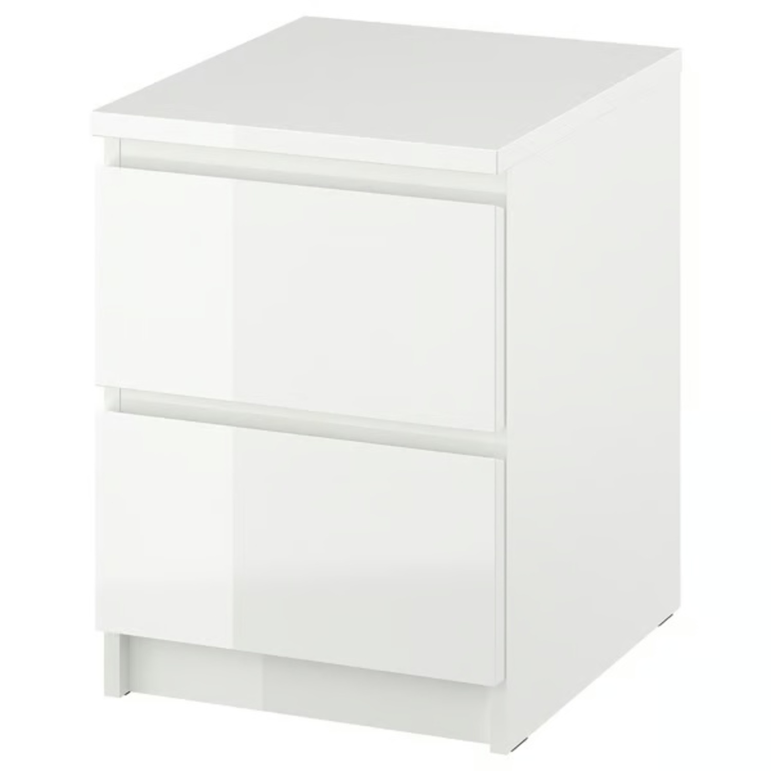 IKEA Malm 2-drawer Nightstand - White - image-6