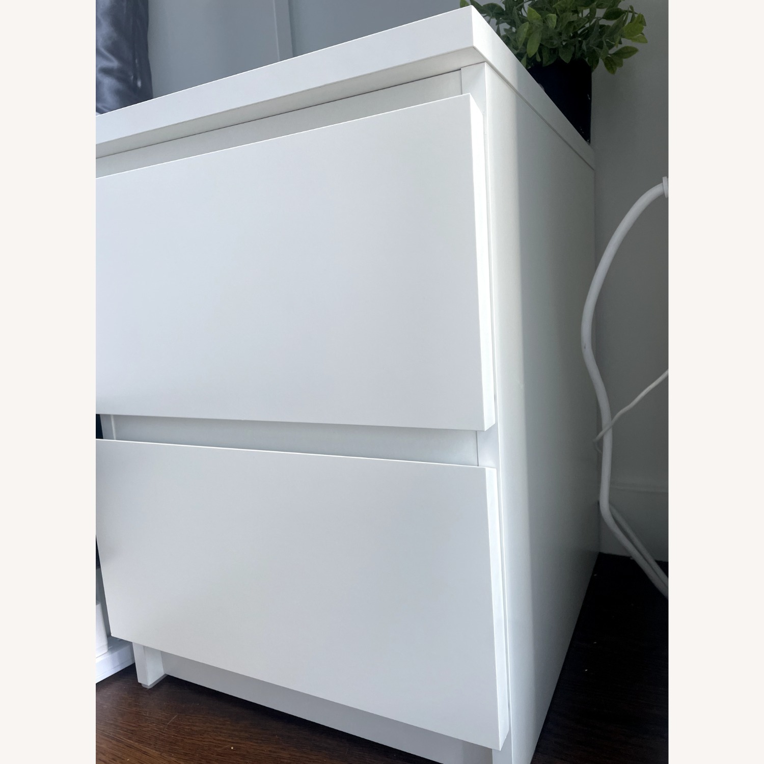 IKEA Malm 2-drawer Nightstand - White - image-4