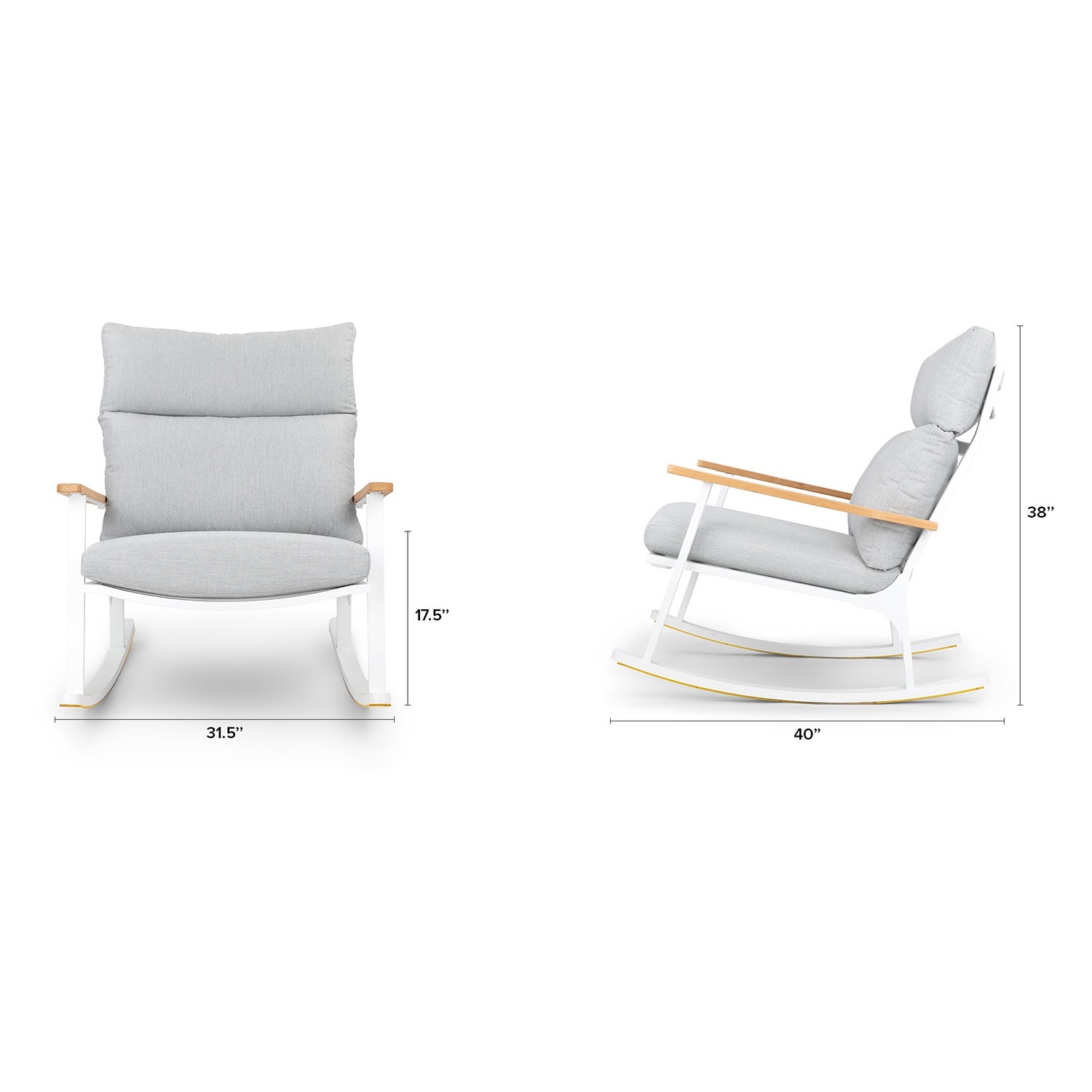 Article Eleya Metal Outdoor/Indoor Rocking Chair - image-7