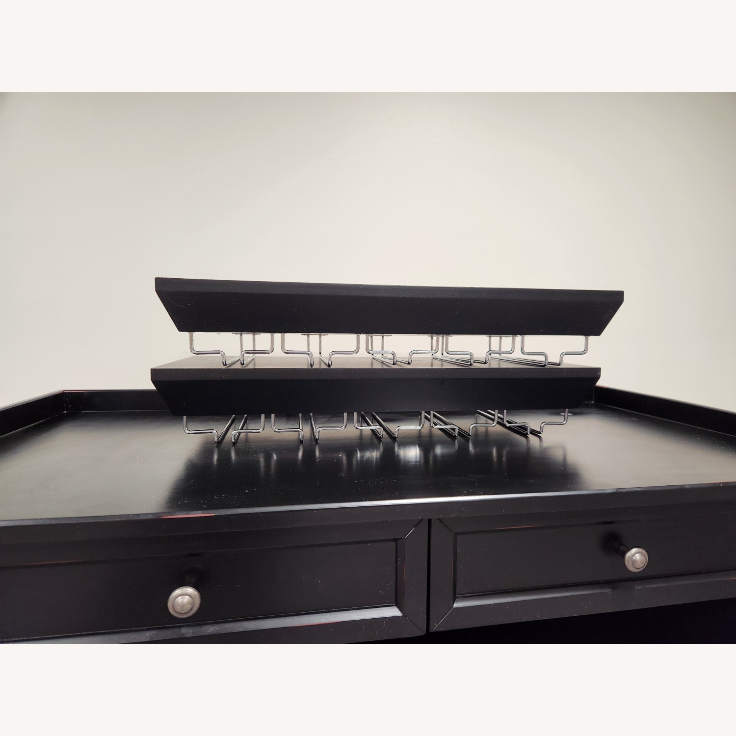 Pottery Barn Bar Cabinet W Wine Storage - image-8