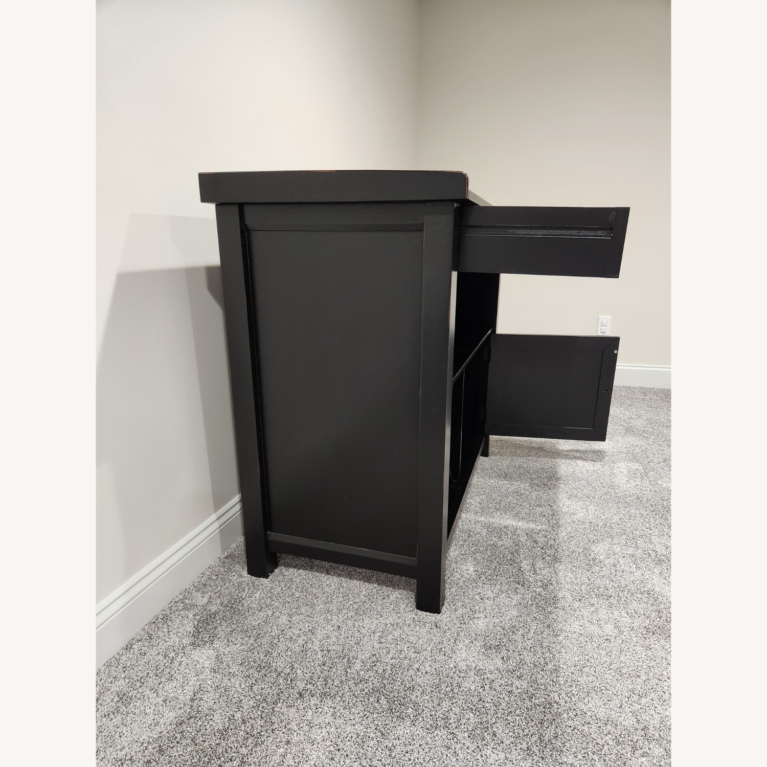 Pottery Barn Bar Cabinet W Wine Storage - image-11