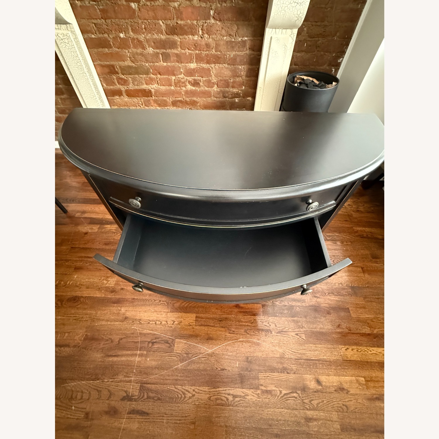 Black Entry Table with 2 Drawers  - image-7