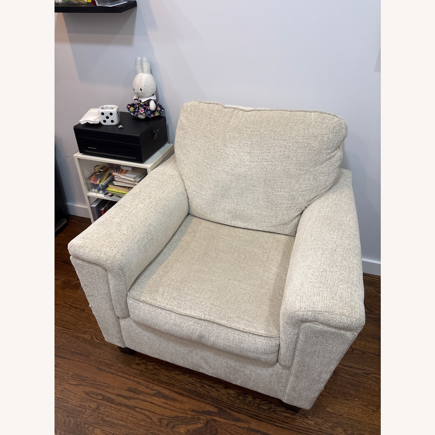 Ashley Furniture Cream Sofa Chair - image-3