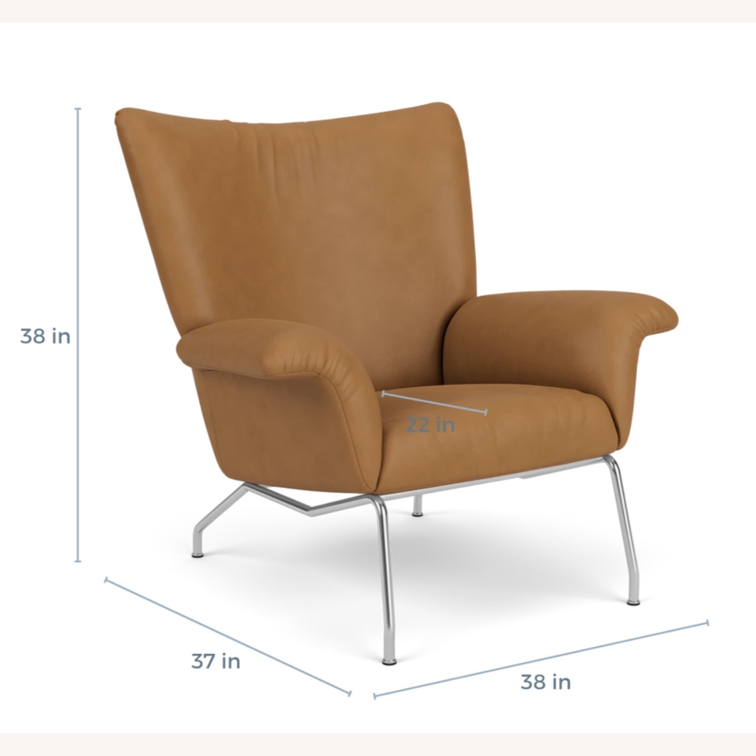 Room & Board Paris Leather Armchair - image-7