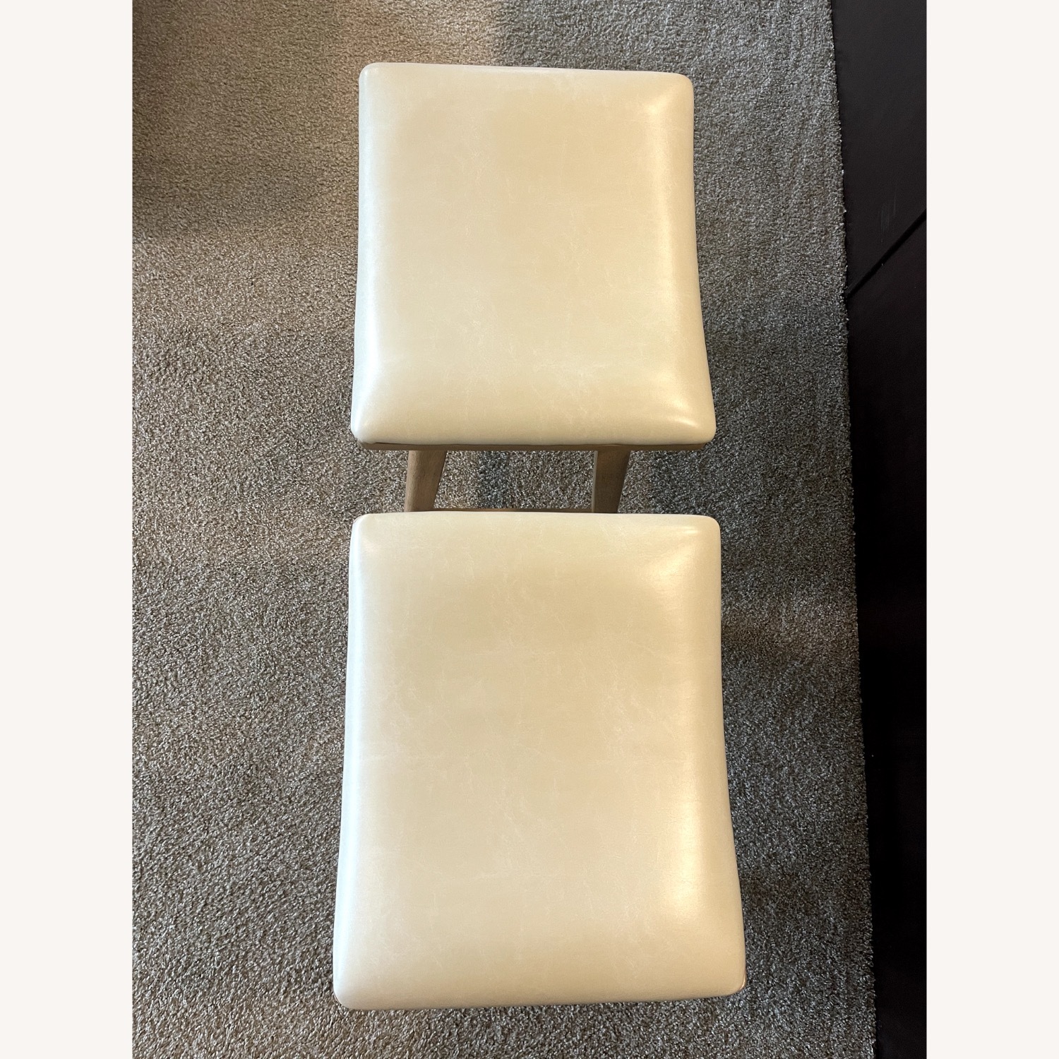 Home Goods Heavy Wooden Stools - image-5