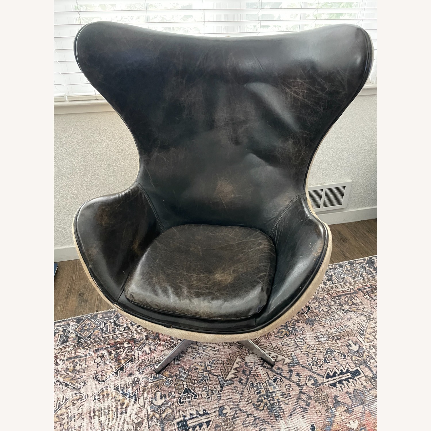 Vintage Restoration Hardware Copenhagen Egg Chair - image-1