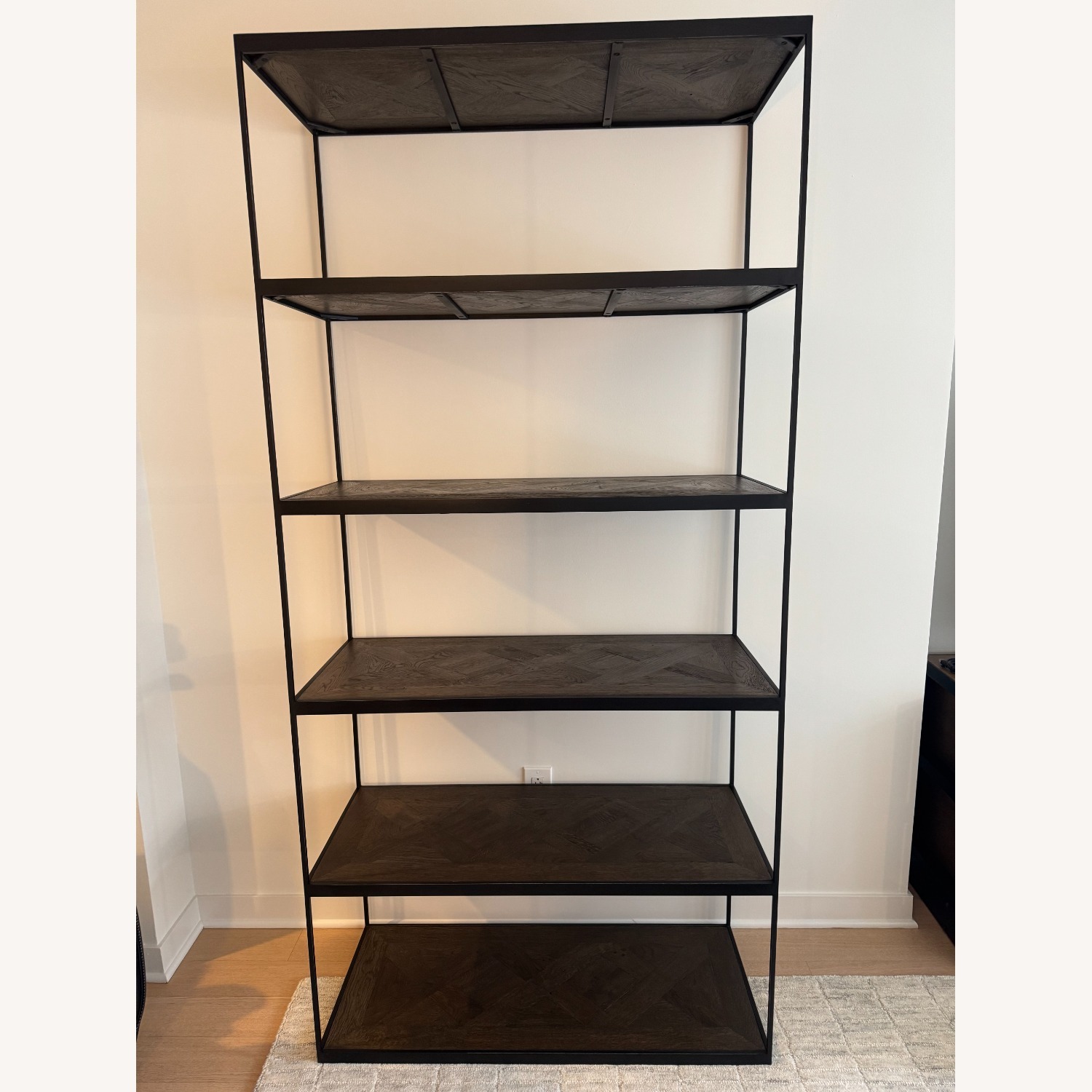 Restoration Hardware Reclaimed Russian Oak Parquet Single Shelving - image-2