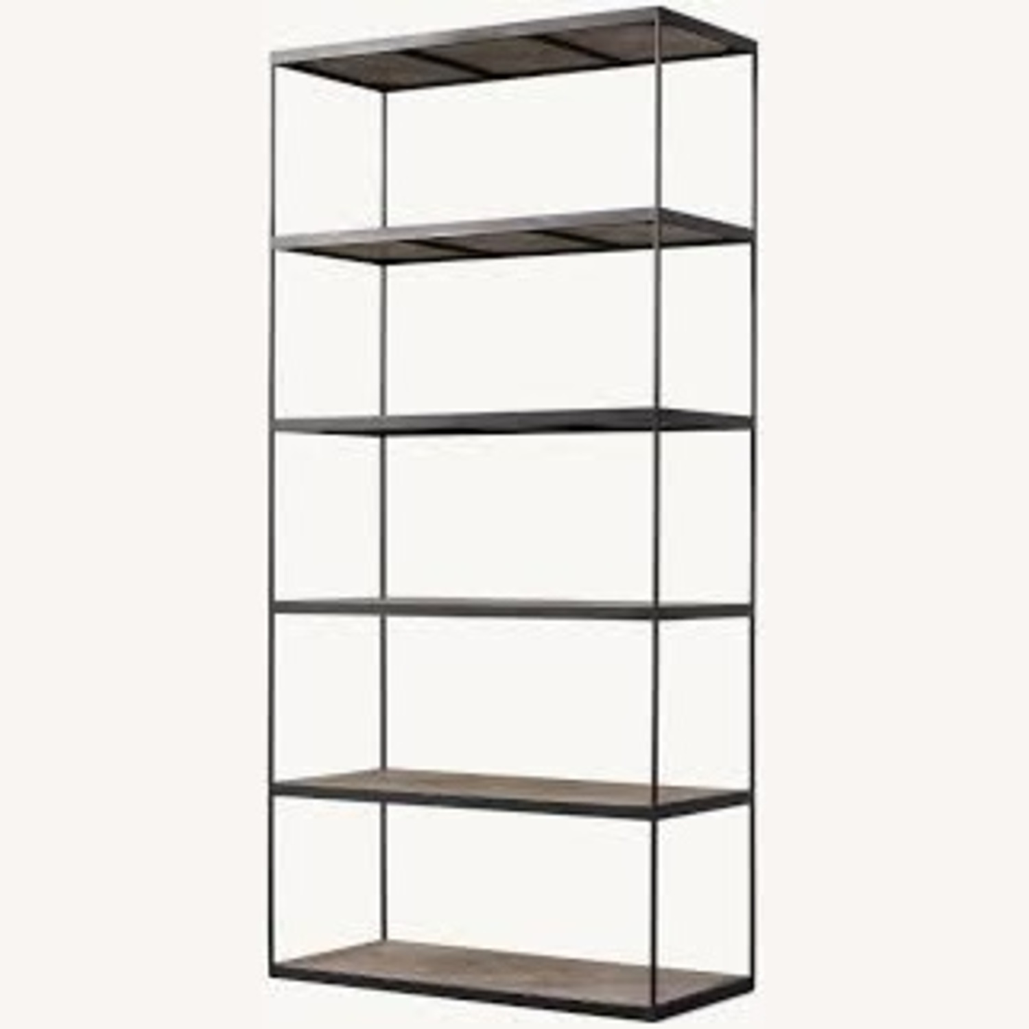 Restoration Hardware Reclaimed Russian Oak Parquet Single Shelving - image-0