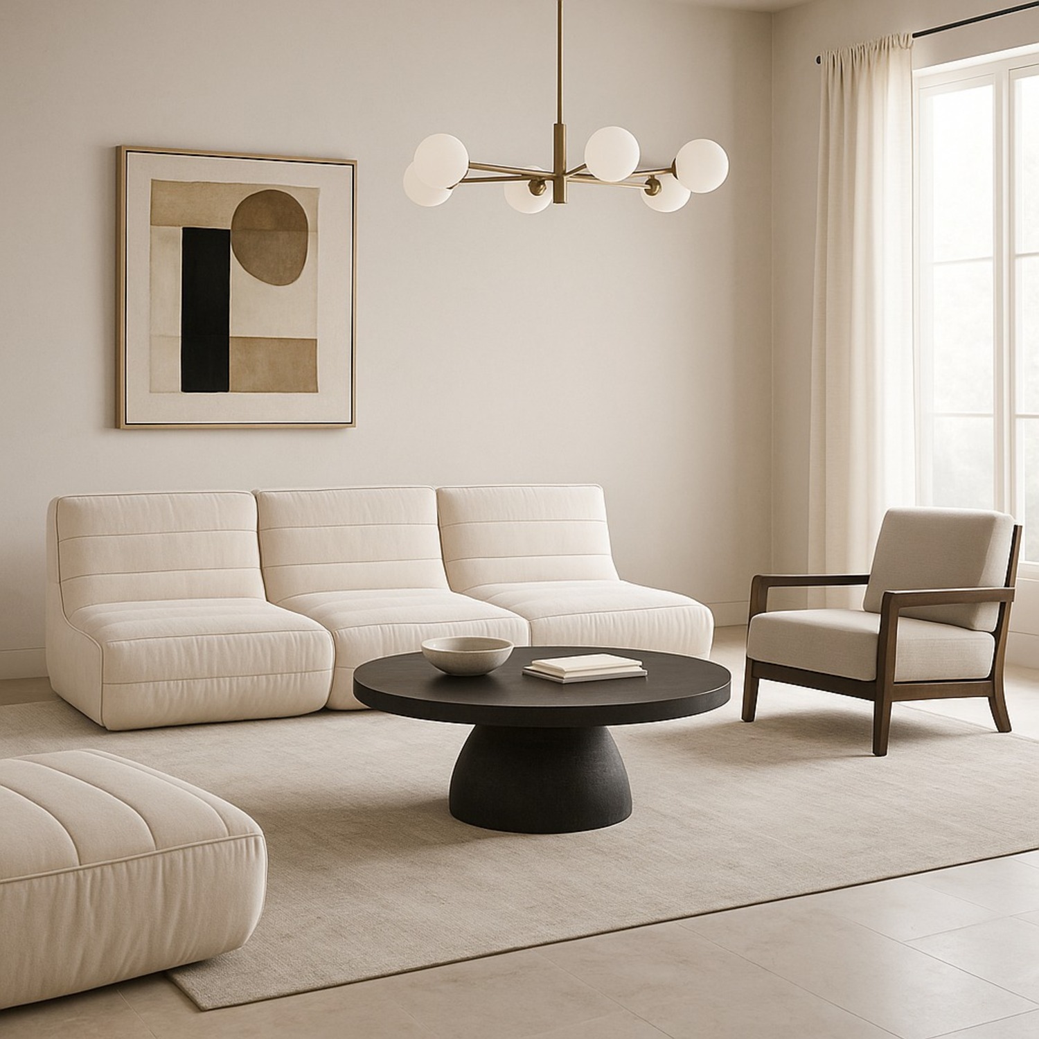 Restoration Hardware Chelsea Recliner Armless Sectional - image-31