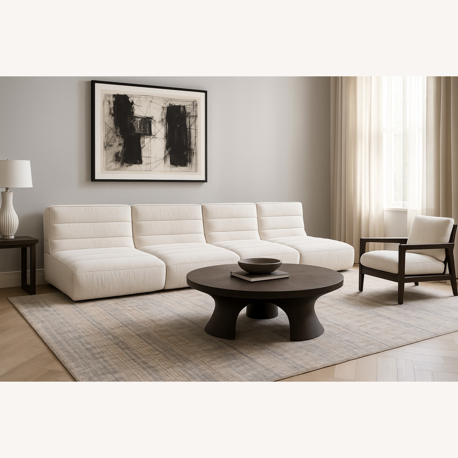 Restoration Hardware Chelsea Recliner Armless Sectional - image-0