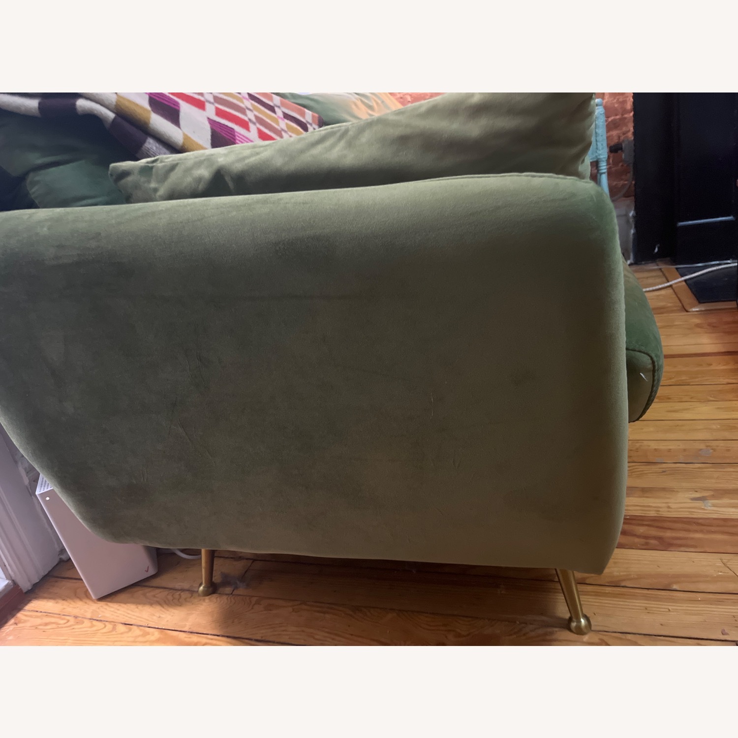 Albany Park Sofa- Green Performance Velvet  - image-3