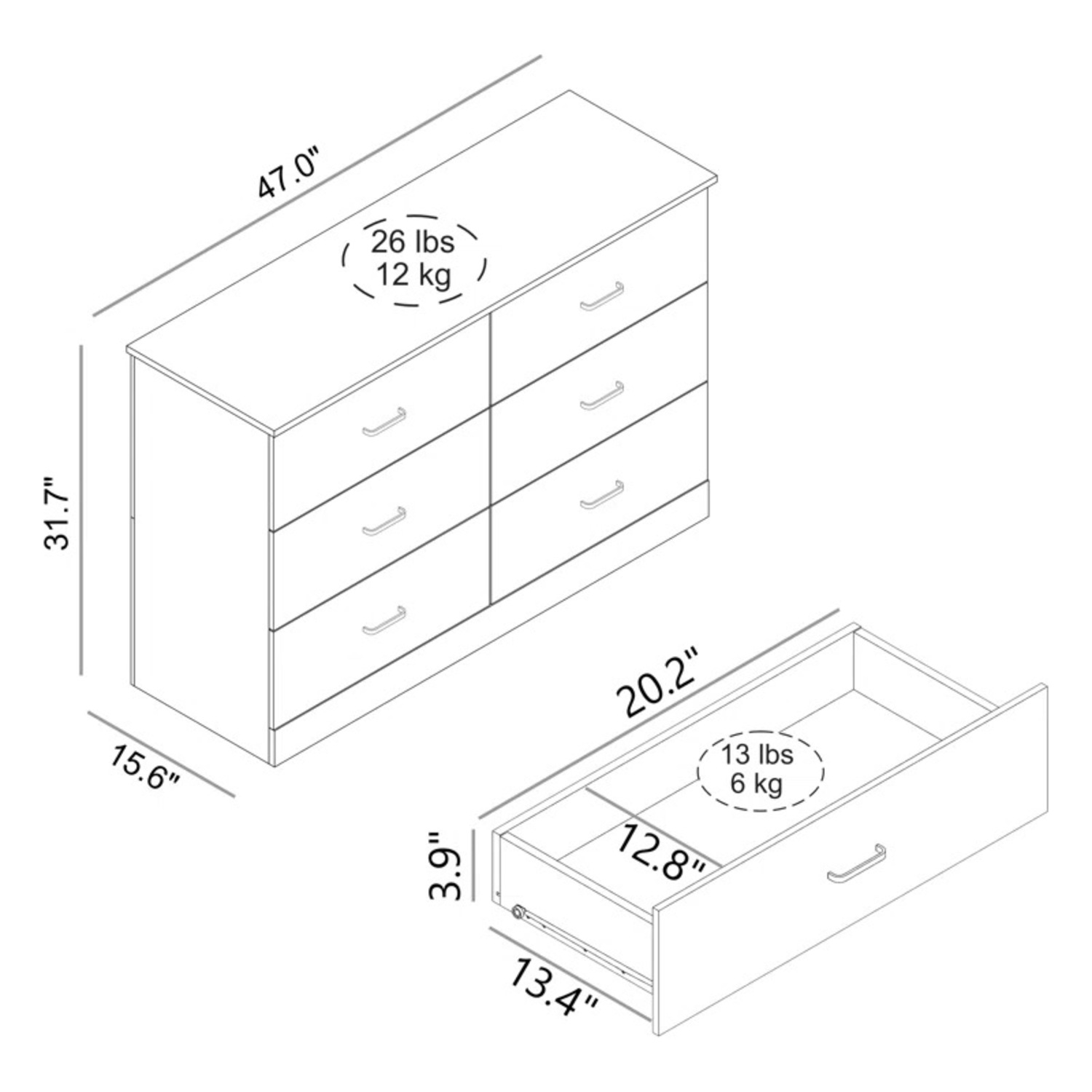Wade Logan Black Wood Dresser - image-3