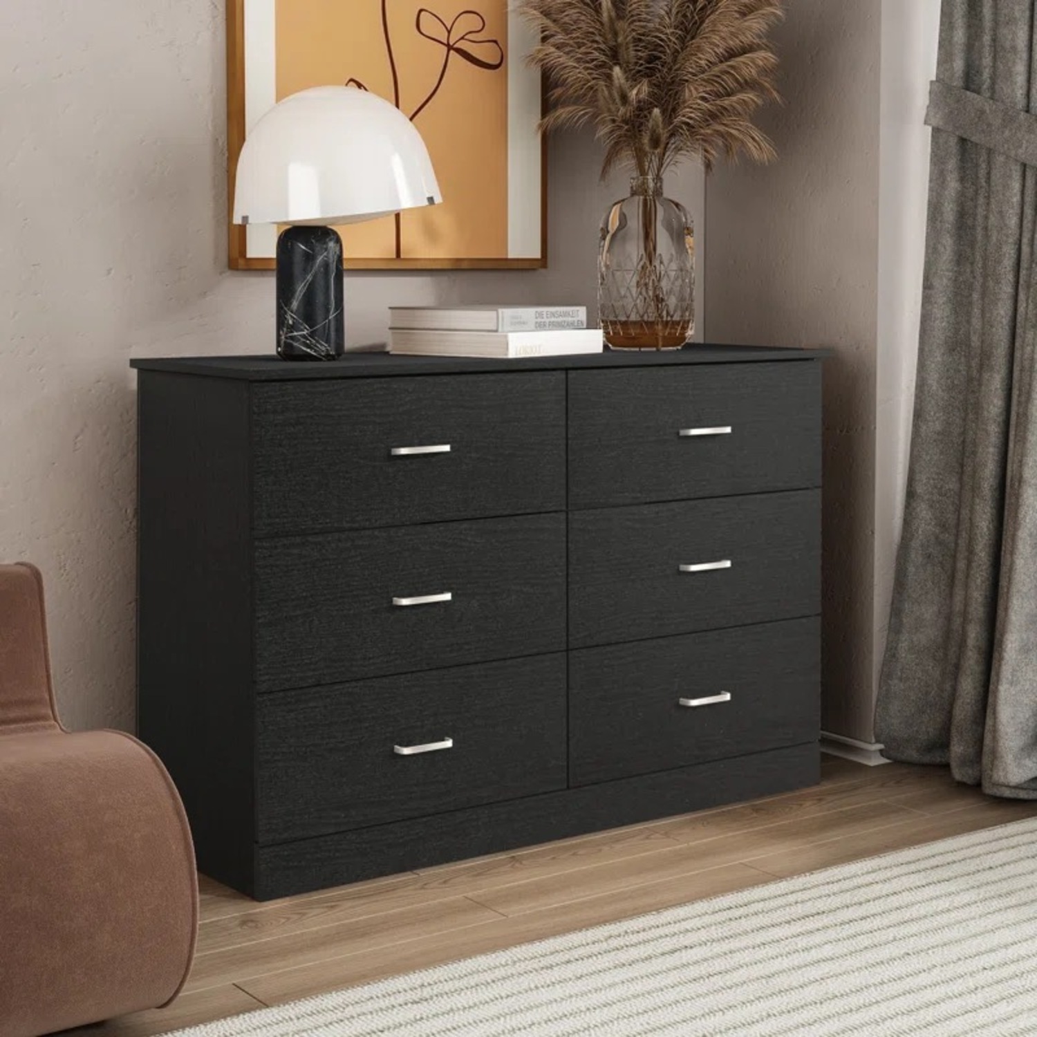 Wade Logan Black Wood Dresser - image-1