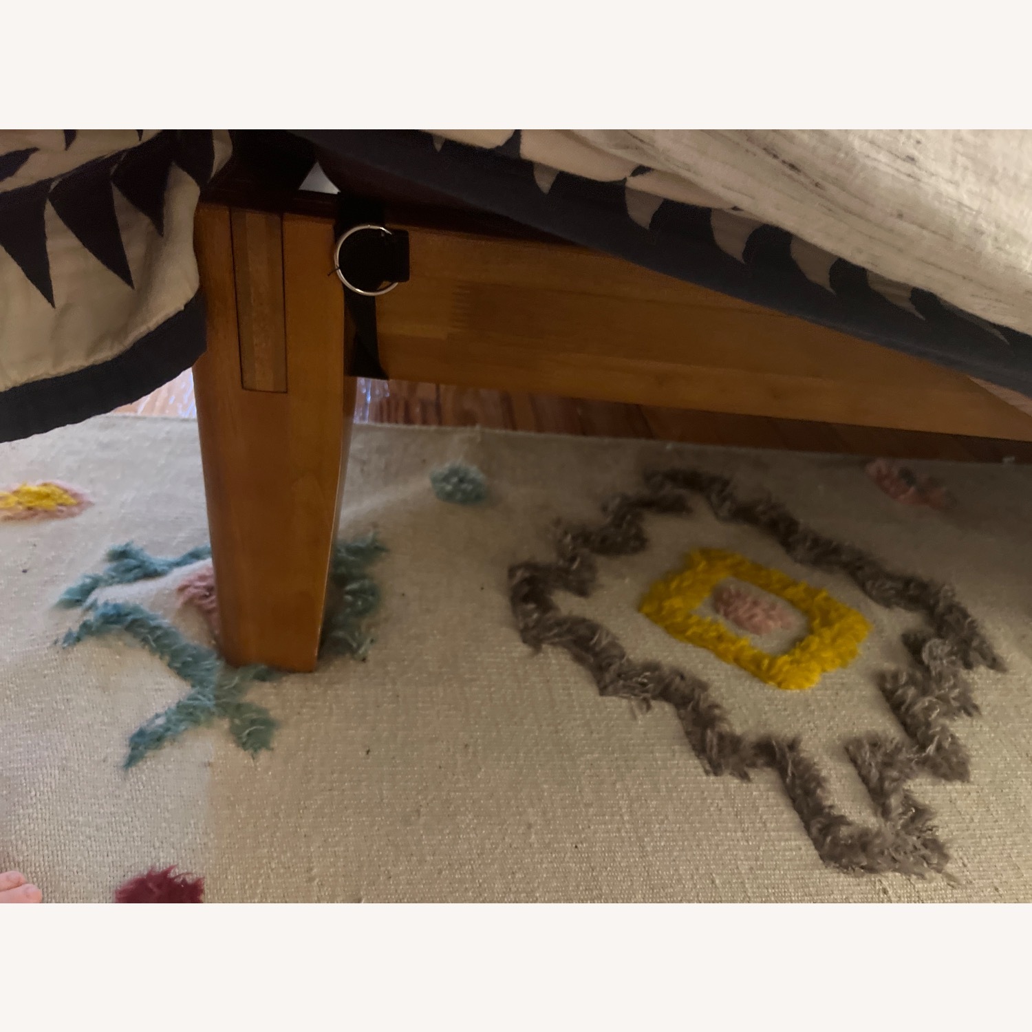 Thuma Walnut Wood Bed With Pillow Headboard - image-3