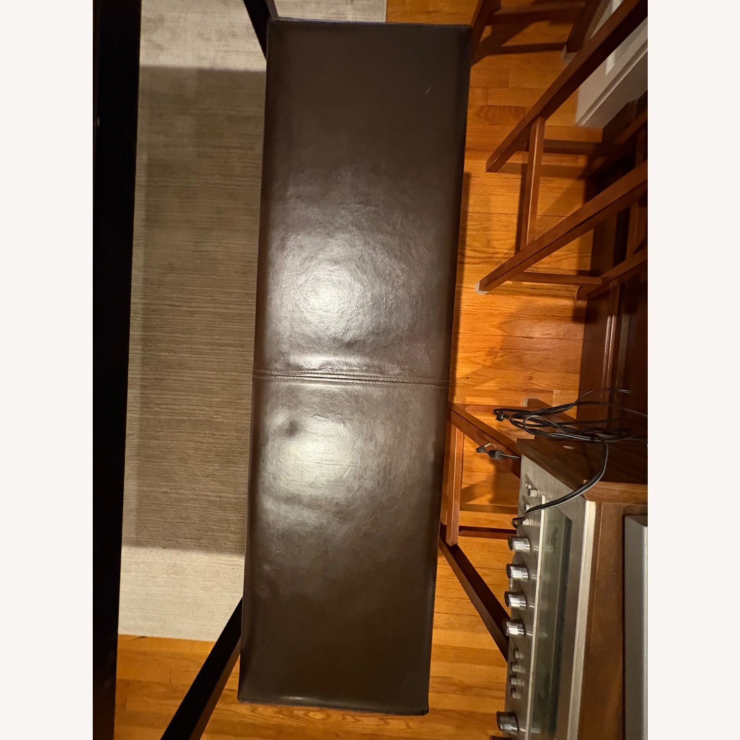 Crate & Barrel 60” Parson Table x 54” Folio Bench - image-7