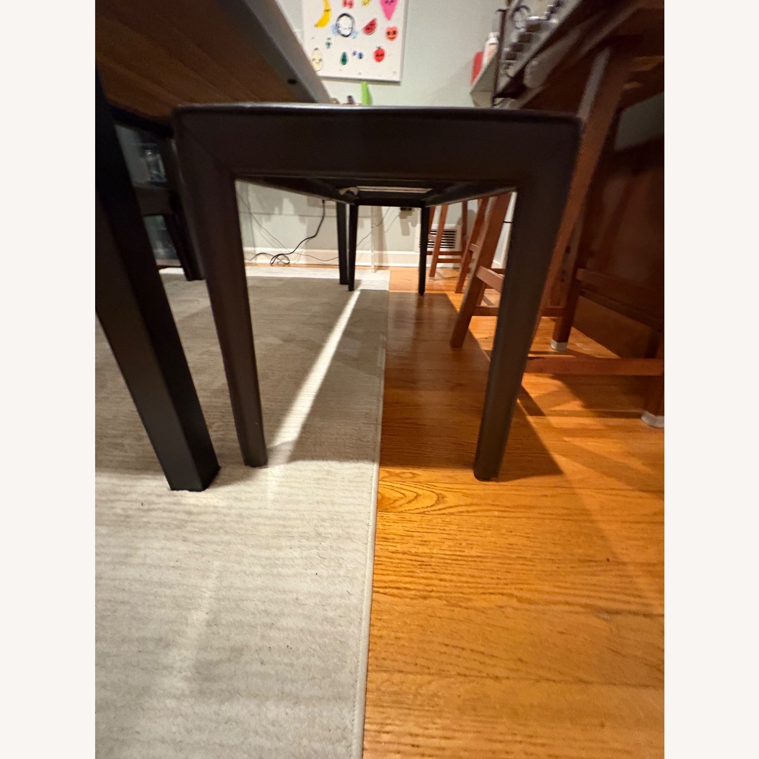 Crate & Barrel 60” Parson Table x 54” Folio Bench - image-8