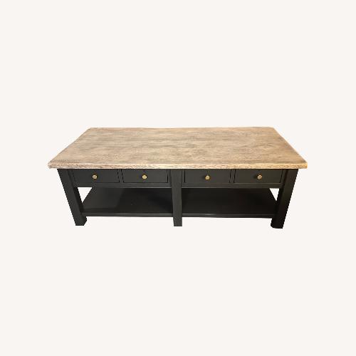 Used Restored Vintage Solid Oak Coffee Table for sale on AptDeco