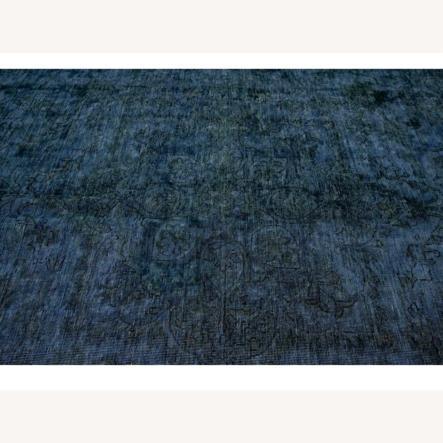 1960s Mid-Century Vintage Overdyed Wool Rug - image-3
