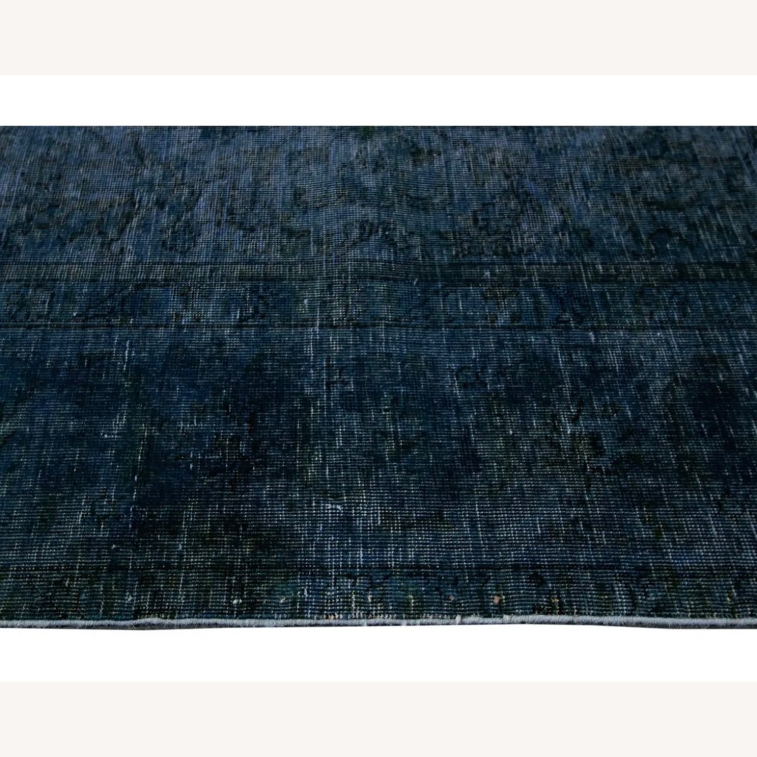 1960s Mid-Century Vintage Overdyed Wool Rug - image-2