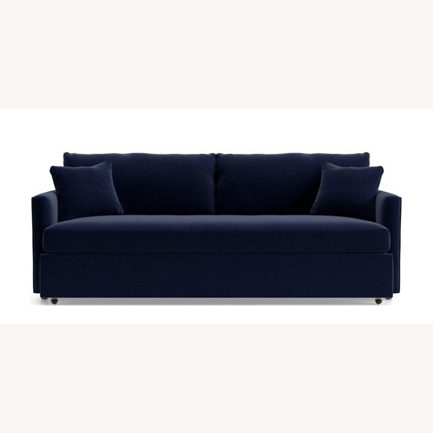 Crate & Barrel Lounge 89″ Sofa Navy - image-3