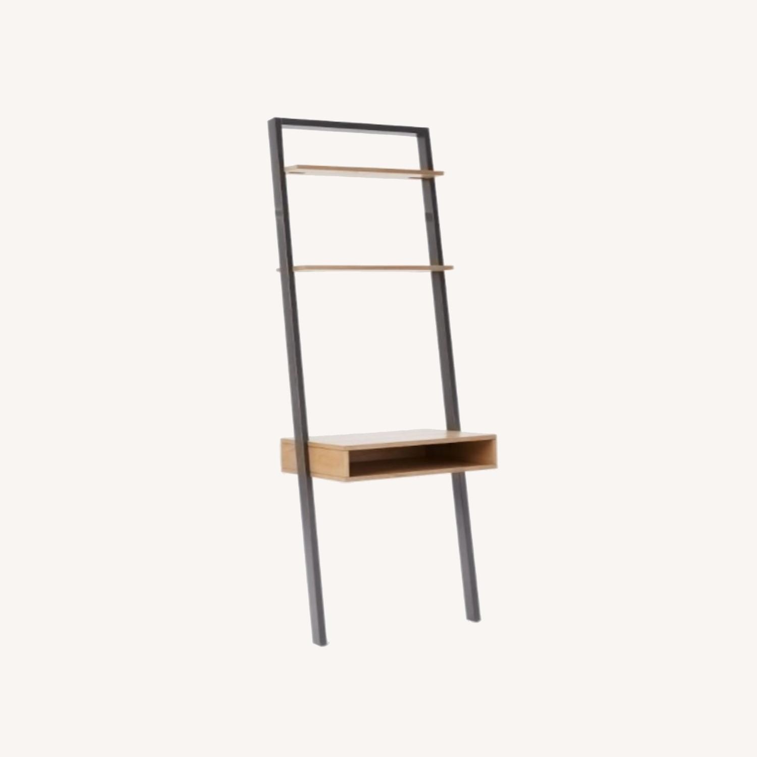West Elm Ladder Shelf Wall Desk (28") - image-0
