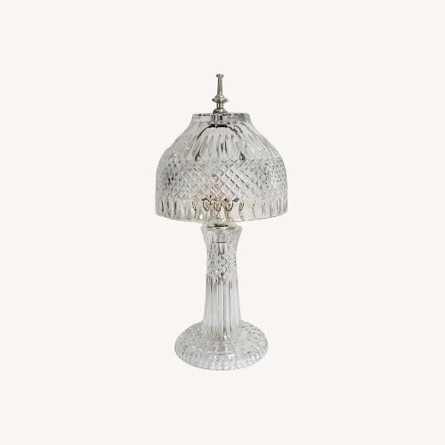 Used Leviton Vintage Crystal Boudoir Table Lamp 18"  for sale on AptDeco