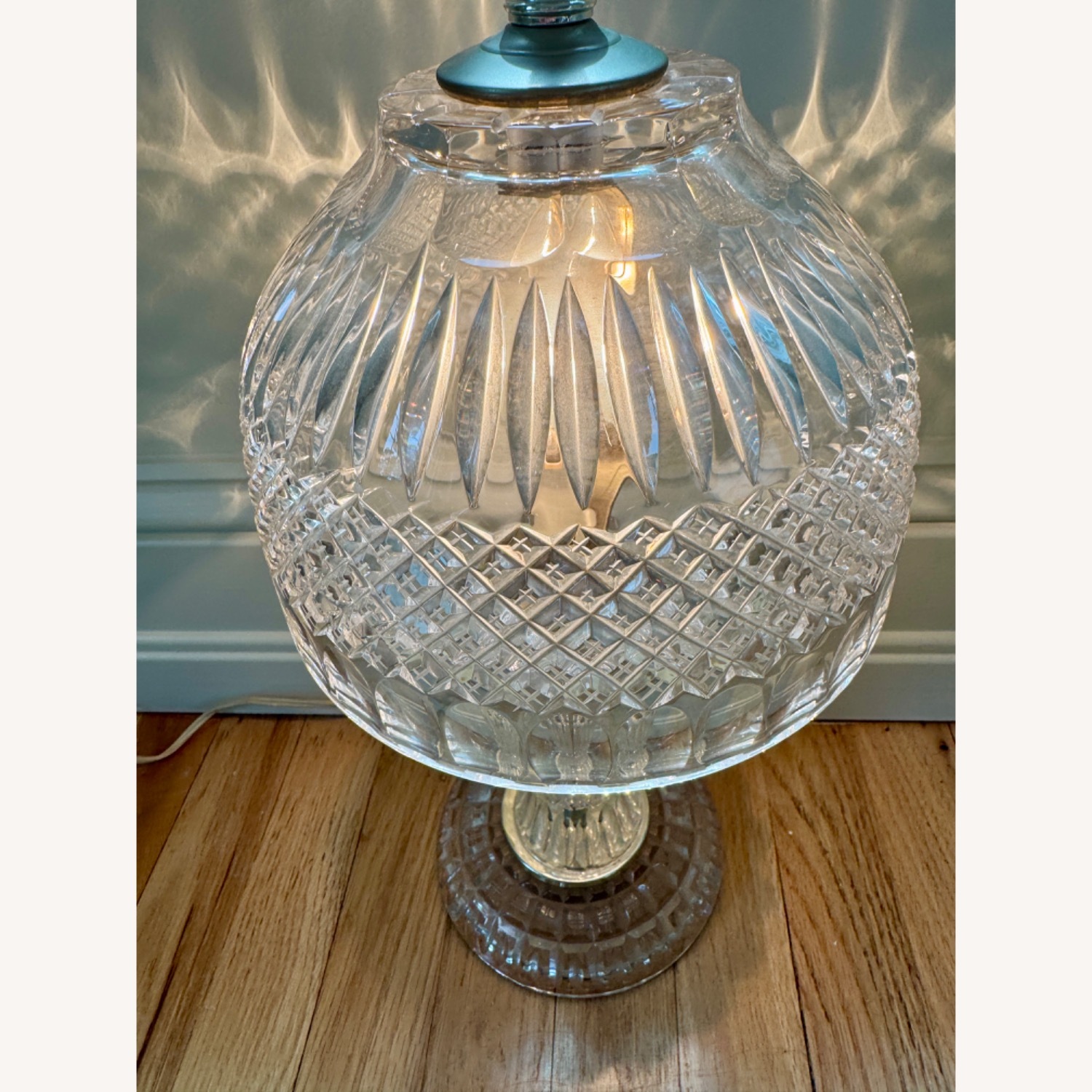 Leviton Vintage Crystal Boudoir Table Lamp 18" - image-4