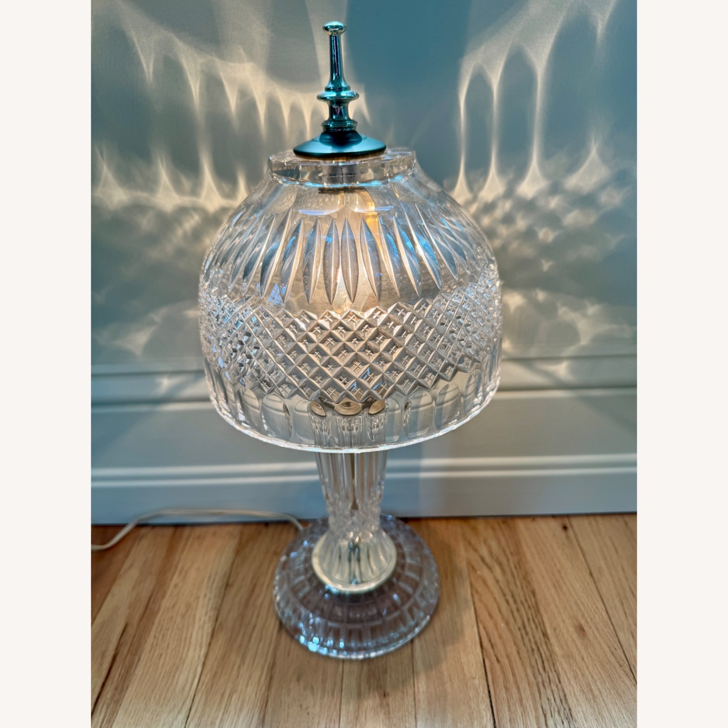 Leviton Vintage Crystal Boudoir Table Lamp 18" - image-2