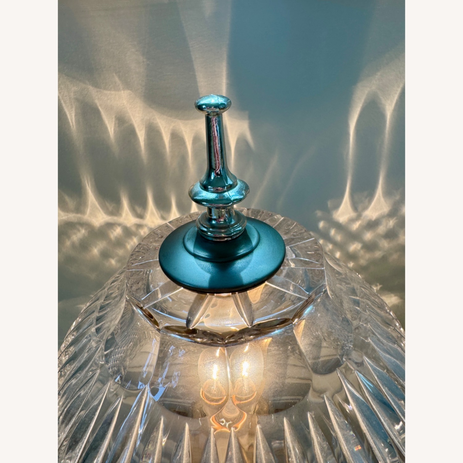 Leviton Vintage Crystal Boudoir Table Lamp 18" - image-3