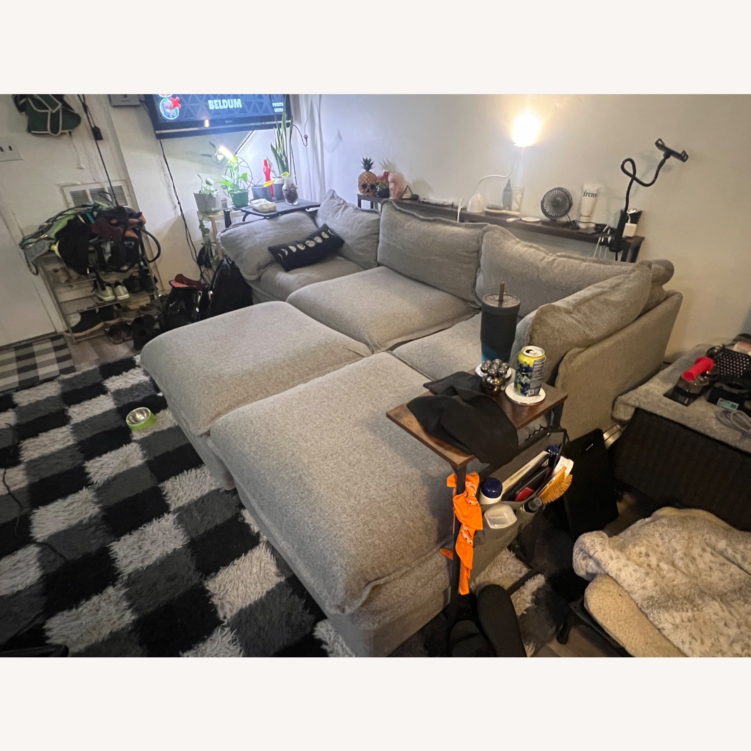 Anabei Sectional 3 Seats + 2 Ottomans - image-3