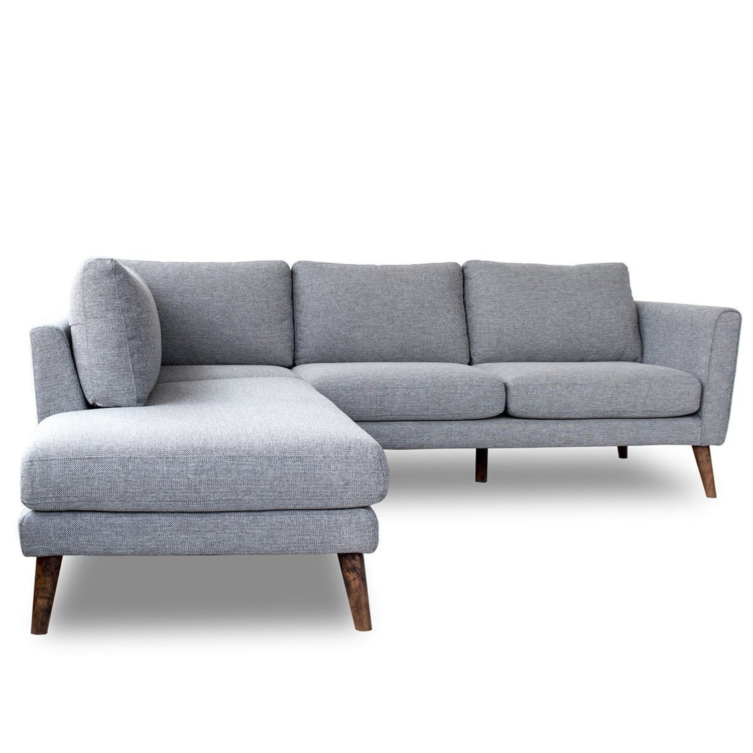 Bexley Grey Sectional Sofa Left Facing Chaise - image-3