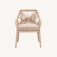 Woven Arm Chairs, Set of 2