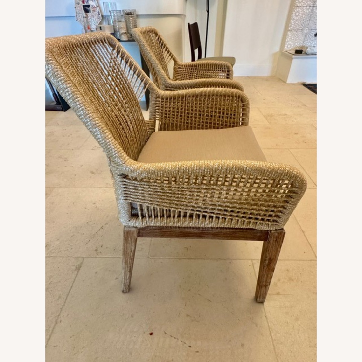 Woven Arm Chairs, Set of 2 - image-4