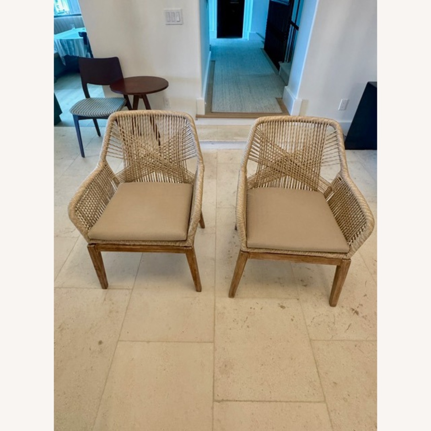 Woven Arm Chairs, Set of 2 - image-3