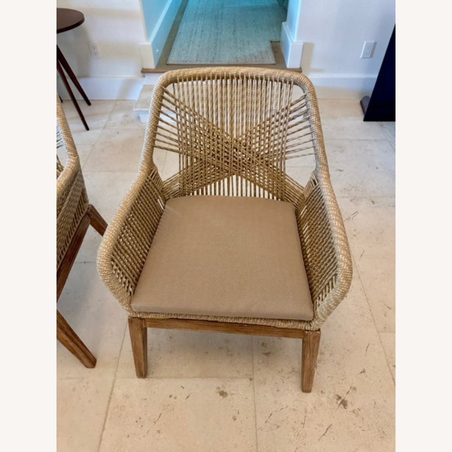 Woven Arm Chairs, Set of 2 - image-1