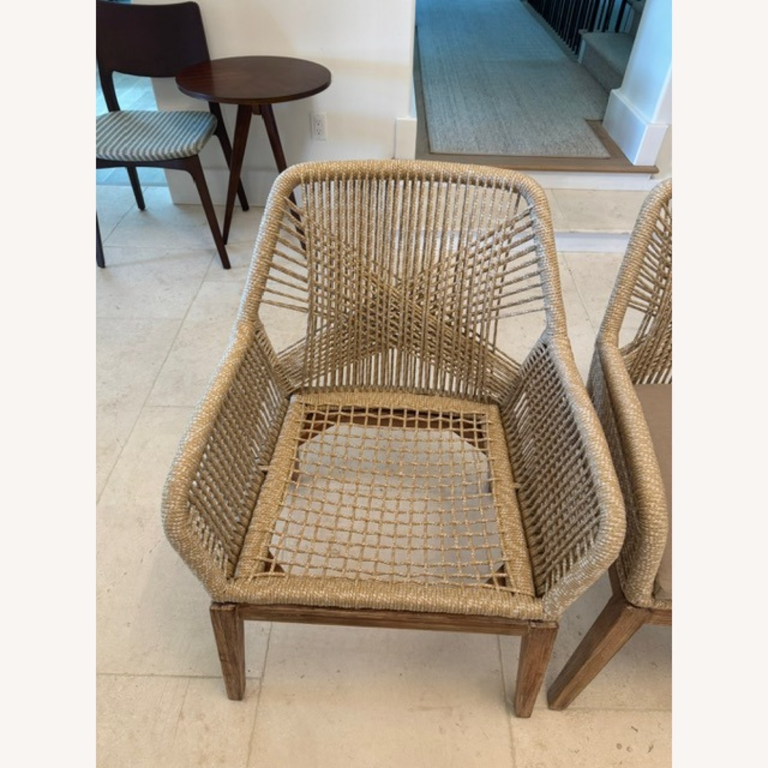Woven Arm Chairs, Set of 2 - image-7