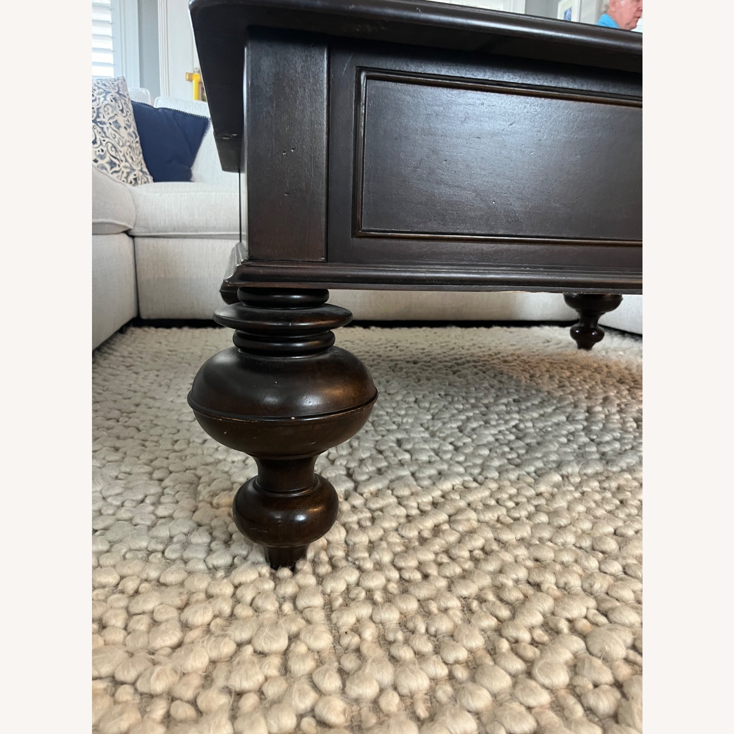 Espresso Wood Coffee Table  - image-5