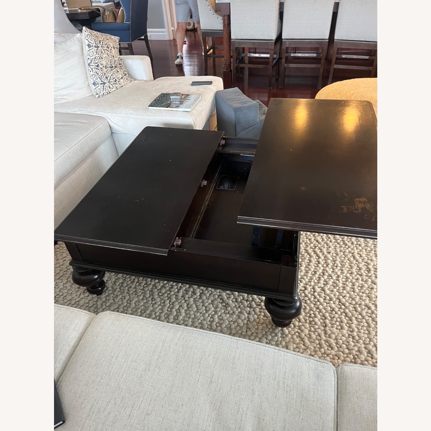 Espresso Wood Coffee Table  - image-3